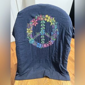 Floral Peace Sign Tee